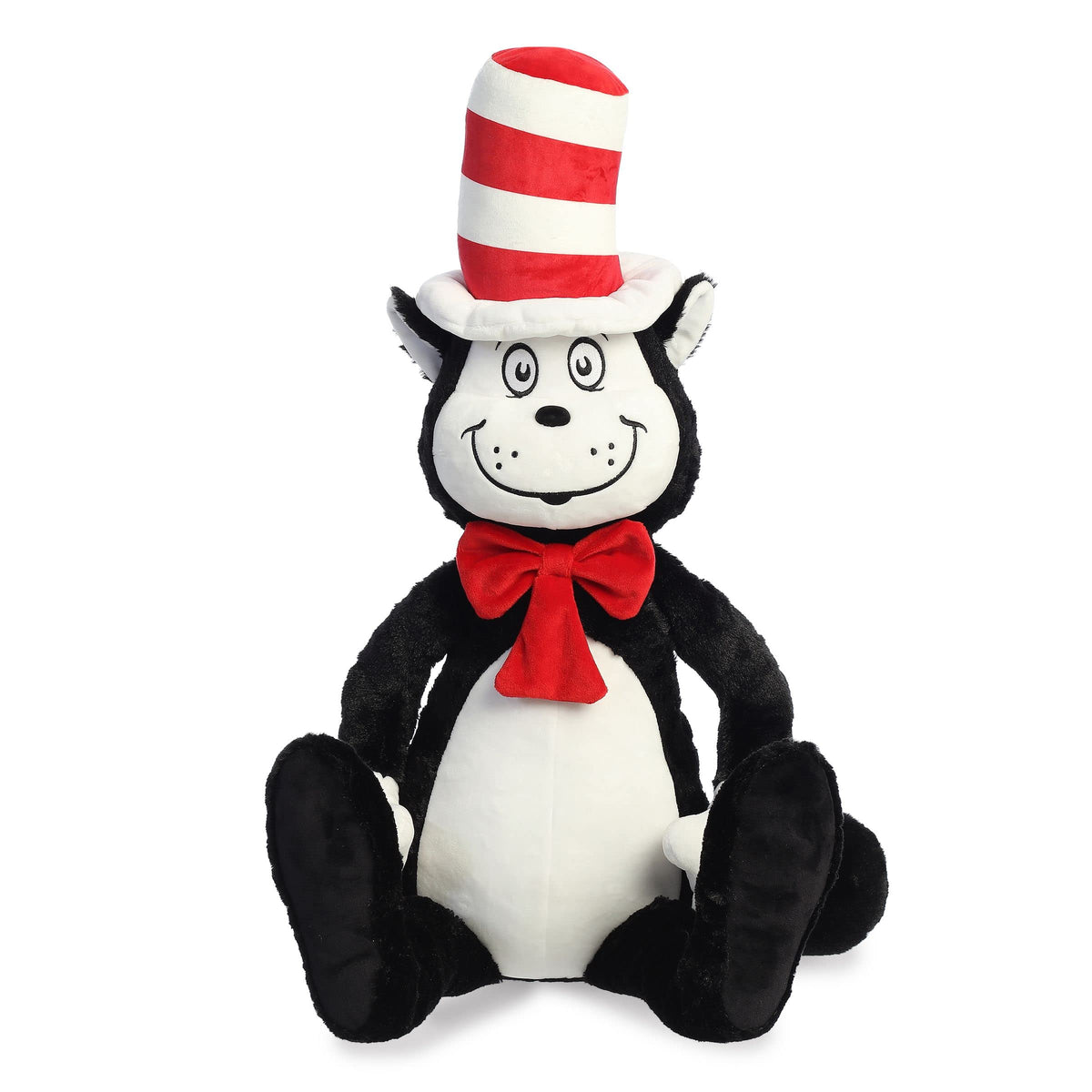 Aurora Dr. Seuss 37.5" Jumbo Cat in The Hat Whimsical Plush