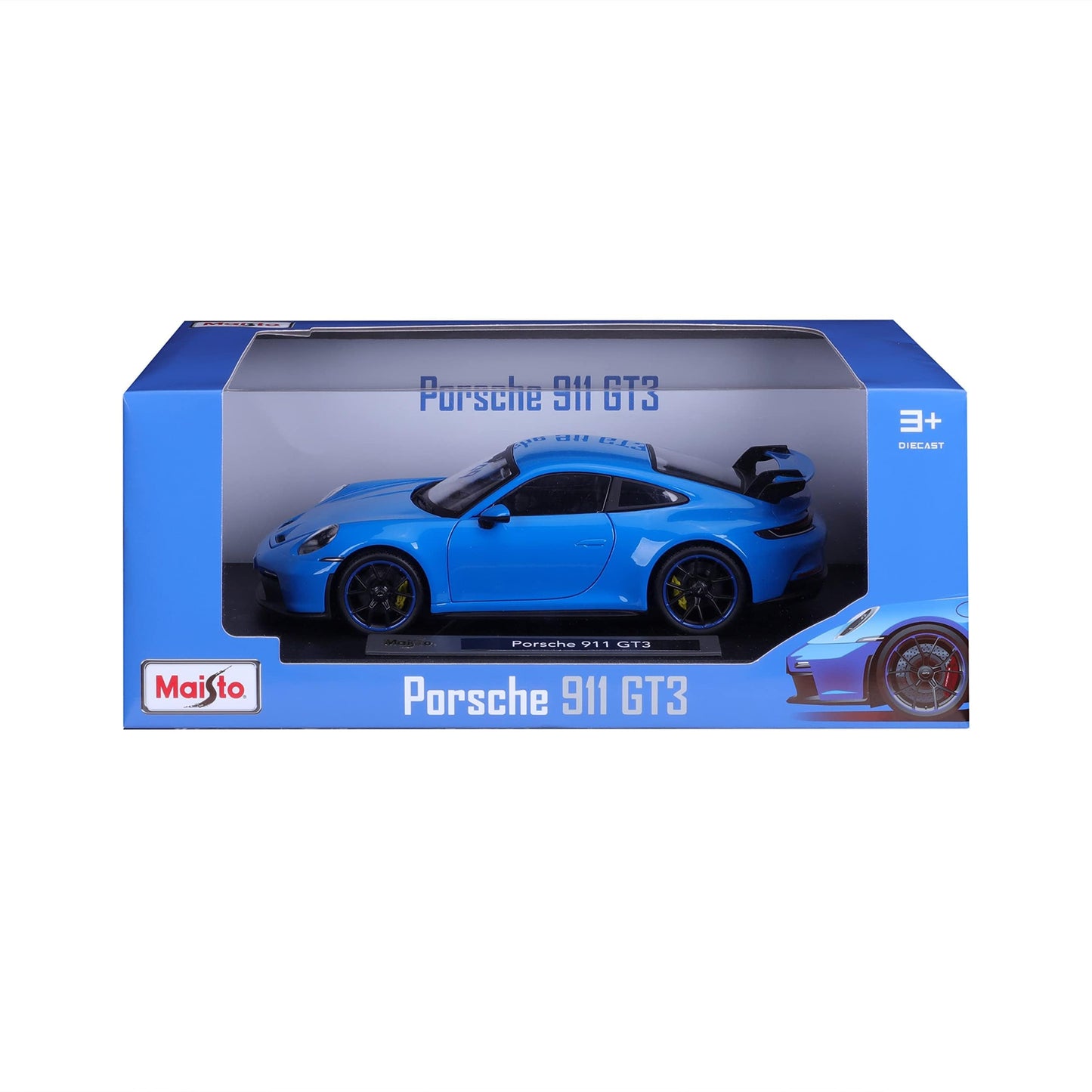 Maisto 2022 Porsche 911 GT3 Super Car - 1:18 Scale - Incredibly Detailed Die-Cast Replica Collectible Car Model, Blue