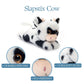 The Petting Zoo Cow Stuffed Animal Plushie Slap Bracelet, Gifts for Kids, Slapstix Wildlife Animals, Cow Plush Toy, 10 inches