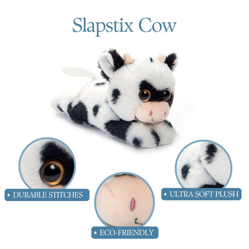 The Petting Zoo Cow Stuffed Animal Plushie Slap Bracelet, Gifts for Kids, Slapstix Wildlife Animals, Cow Plush Toy, 10 inches