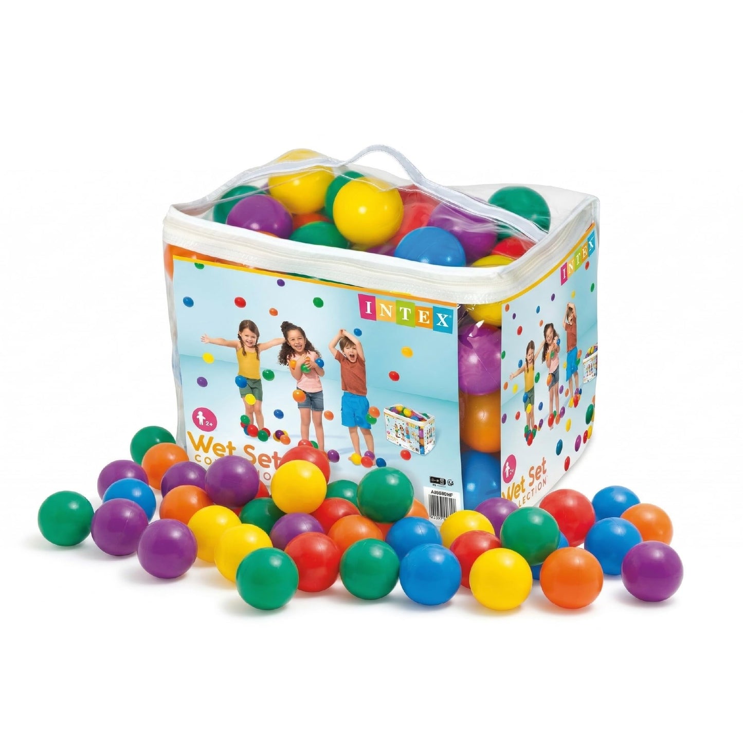 Intex "Phthalate Free" EP Version Fun Ballz Pit 100 Ball Pack with carry bag