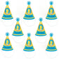 Big Dot of Happiness Ducky Duck - Cone Happy Birthday Party Hats for Kids and Adults - Set of 8 (Standard Size)