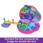 Polly Pocket Playset and Travel Toy with 2 Micro Dolls and 12 Accessories, Animal Toy, Sloth 2-in-1 Purse Compact