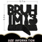13th Birthday Decorations for Boys - 3 Pack 'Bruh I'm 13' Centerpiece Set, Teen Party Supplies with Table Decor, Happy Birthday 13 Centerpieces