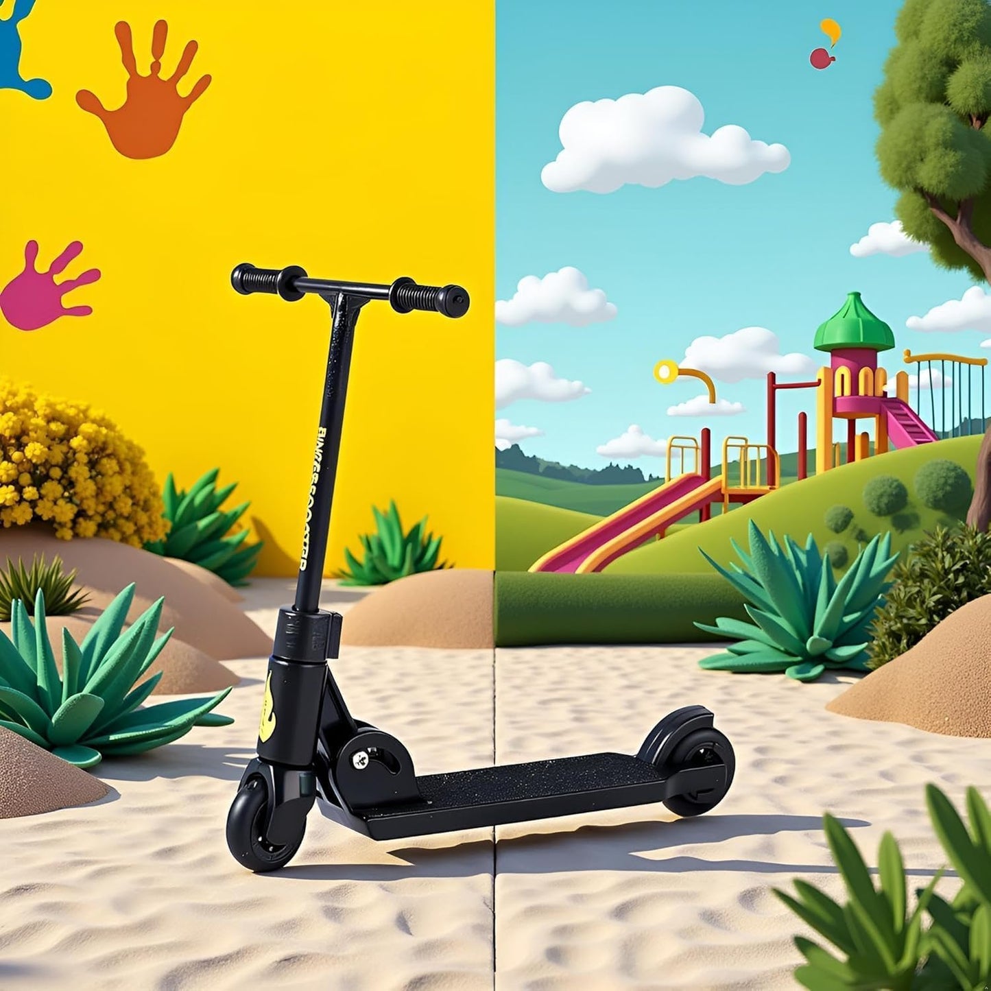 XYSRXWY Black T-Head Finger Scooter, Stress Relief Desk Gadget for Skate Fans and Office Workers, Precision Control for Smooth Tricks and Focus
