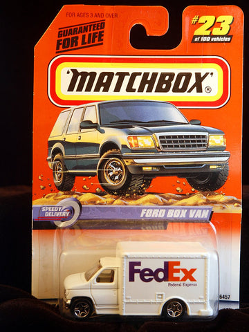 Matchbox by Matel Wheels - 1999 - Fed Ex Ford Box Van - Series 5 - #23 of 100 Vehicles