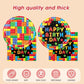 41 PCS Building Block Party Supplies,Colorful Paper Plates and Napkins with Building Block Disposable Plastic Table Cover for Happy Building Blocks