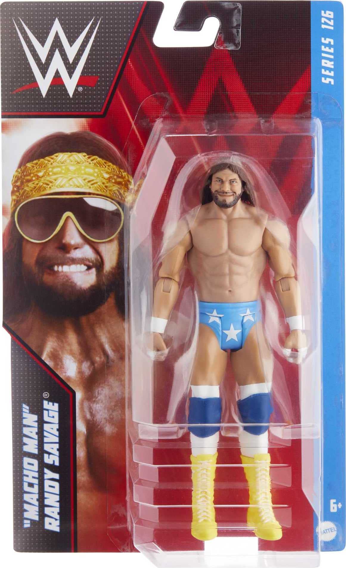 WWE Basic Randy Savage Action Figure, Posable 6-inch Collectible for Ages 6 Years Old & Up, Series # 126