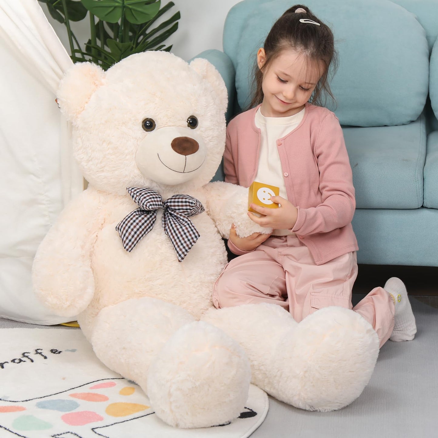 MaoGoLan Giant Teddy Bear Plush Toy - Ultra Soft & Cute Large Stuffed Animal 39 inches, Perfect for Baby Showers, Birthdays, Valentines Day Gifts