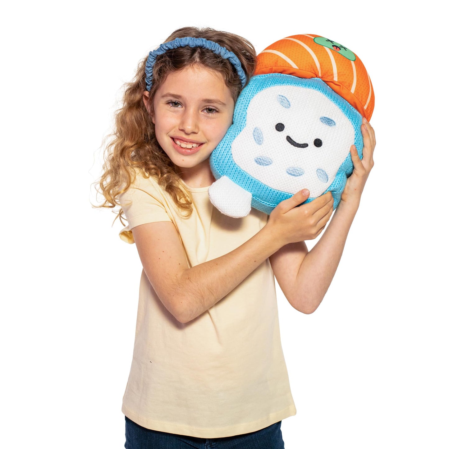 Ami Amis™ Jumbo Suzshi - Soft Crochet Sushi Plush, Extra Cuddly 10" Collectible, Cute Knit Toy for Sushi Lovers & Plush Fans