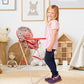 Foldable Baby Doll High Chair, Baby Doll Accessories, Dolls & Accessories Highchair Stuff for 18 Inch Doll, Doll High Chair Toy Set for Toddlers 3