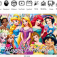 CICICO Princess Wall Decor Backdrop for Princess Themed Birthday Decorations, Green Polyester Banner for Birthday Party Supplies (5x3ft)