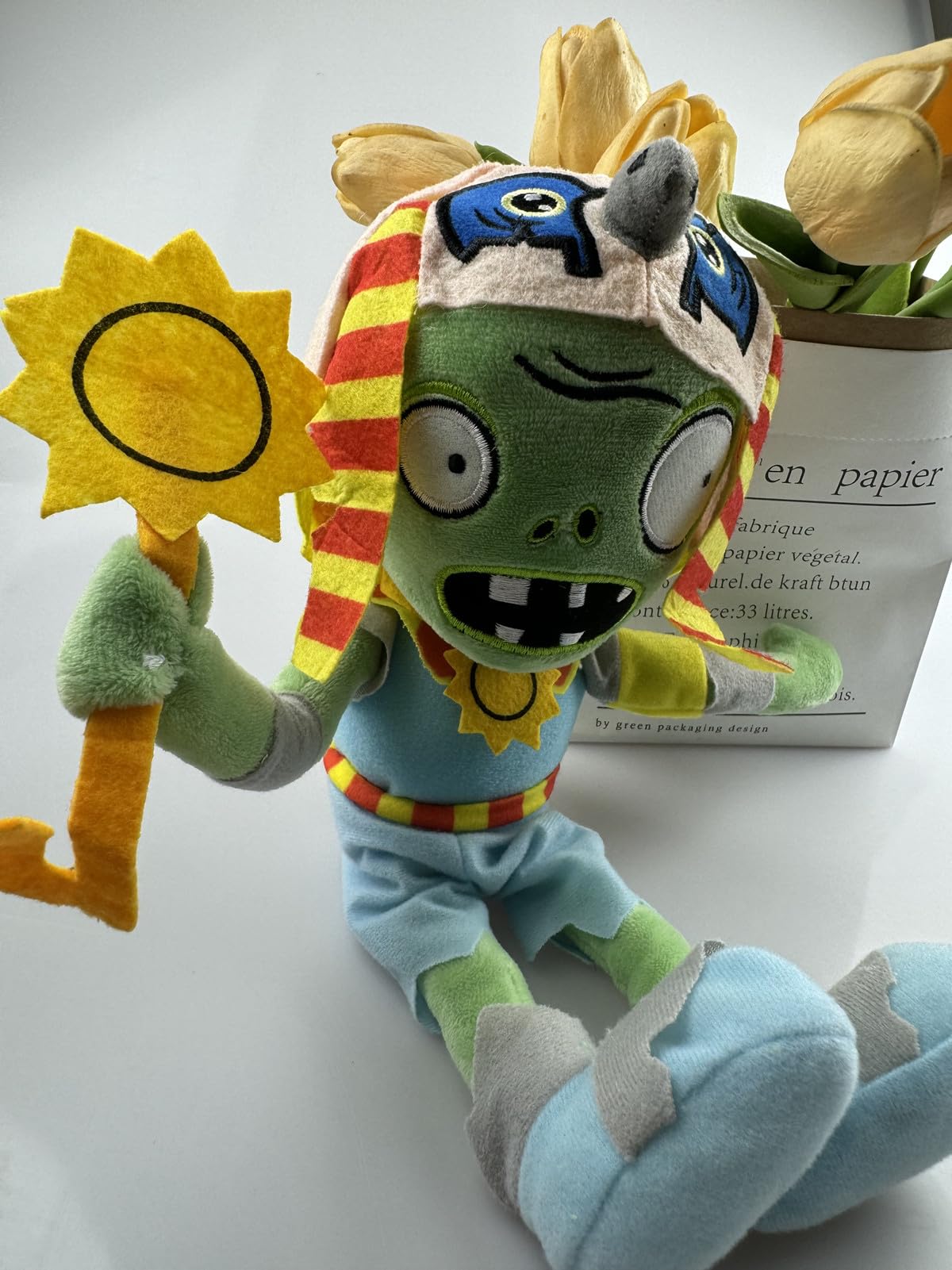 JHESAO 12" Plants and Zombies Plush: RA Zombie Toys PVZ Plushies 1-2 Soft Dolls