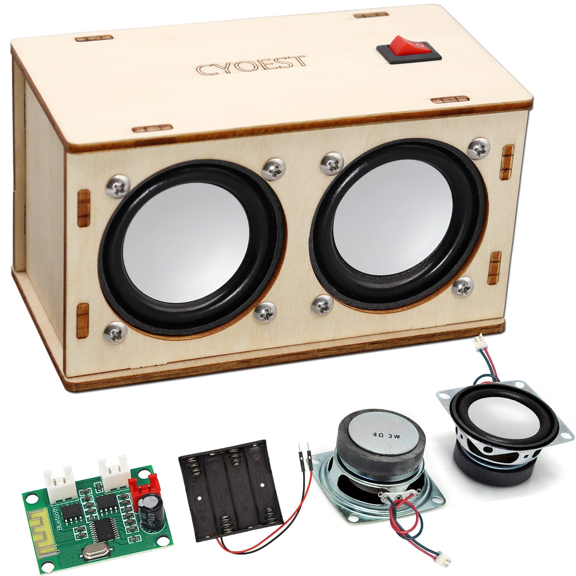 STEM Projects for Kids & Adults Build Your Own Bluetooth Speaker - Science Experiment Electronics Kit | Beginner's Starter DIY Set,STEM Gifts