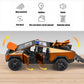 Powvan Truck Toy Zinc Alloy Model with RV Motorcycle EV Vehicle 1/32 Orange Car for Boys Girls Age for 3+