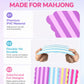 Mavronley 4 PCs Mahjong Shufflers, Mahjong Shuffle Cards for Easy Tile Mixing, Mahjong Accessories, Mah Jong Gifts for Women (Stripe)