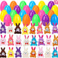 24 Pcs Filled Easter Eggs with Plush Bunny,Colorful Easter Eggs Prefilled with Plush Bunnies,Plush Animals Stuffed Toy for Kids Toddlers Easter Egg