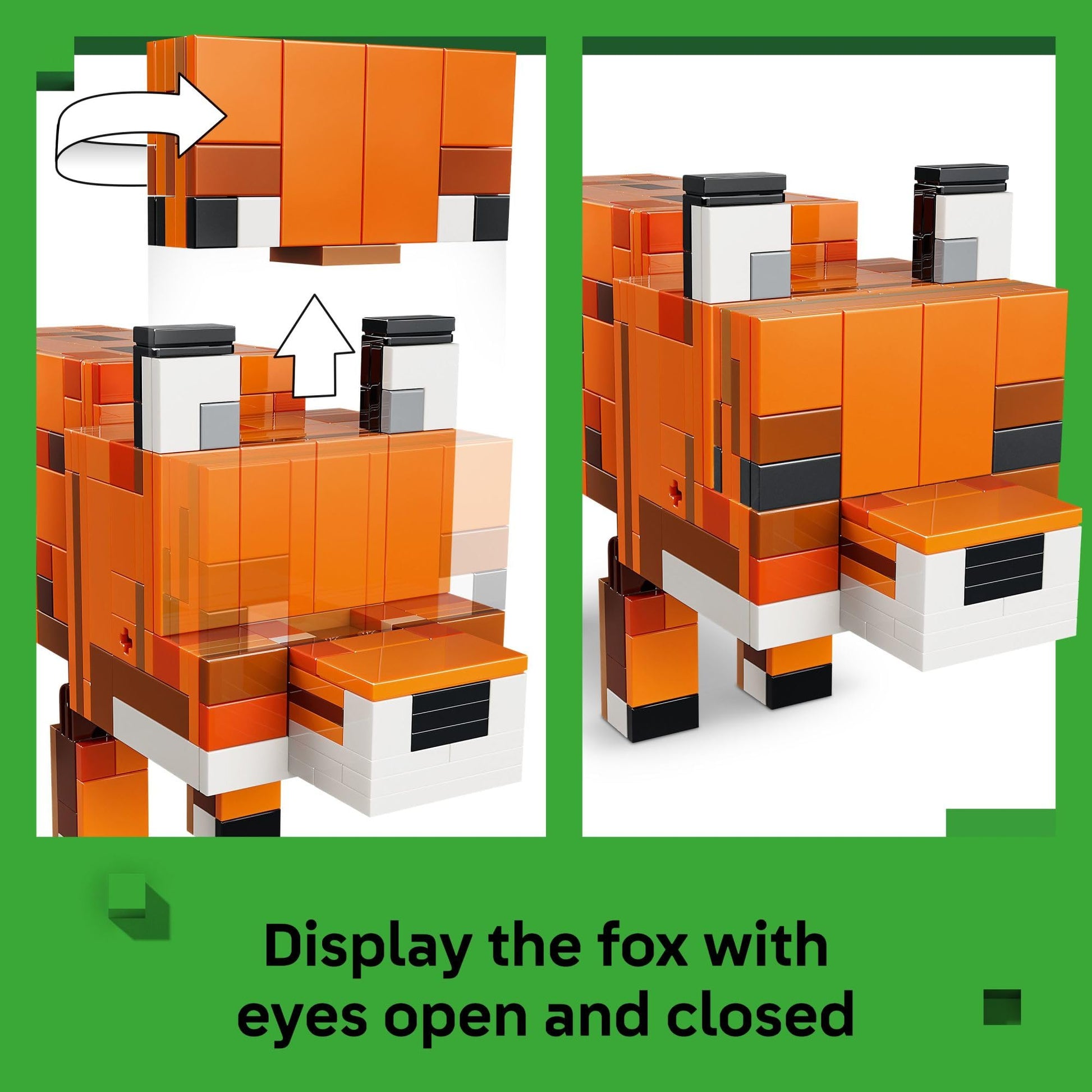 LEGO Minecraft The Fox Building & Pretend Play Toy for Boys & Girls - Poseable Video Game Character for Kids, Ages 10+ - Room Decor for Gaming Fans