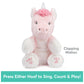 GUND Baby Alora Unicorn 11” Animated Plush, Sings ABCs Song and 123 Songs