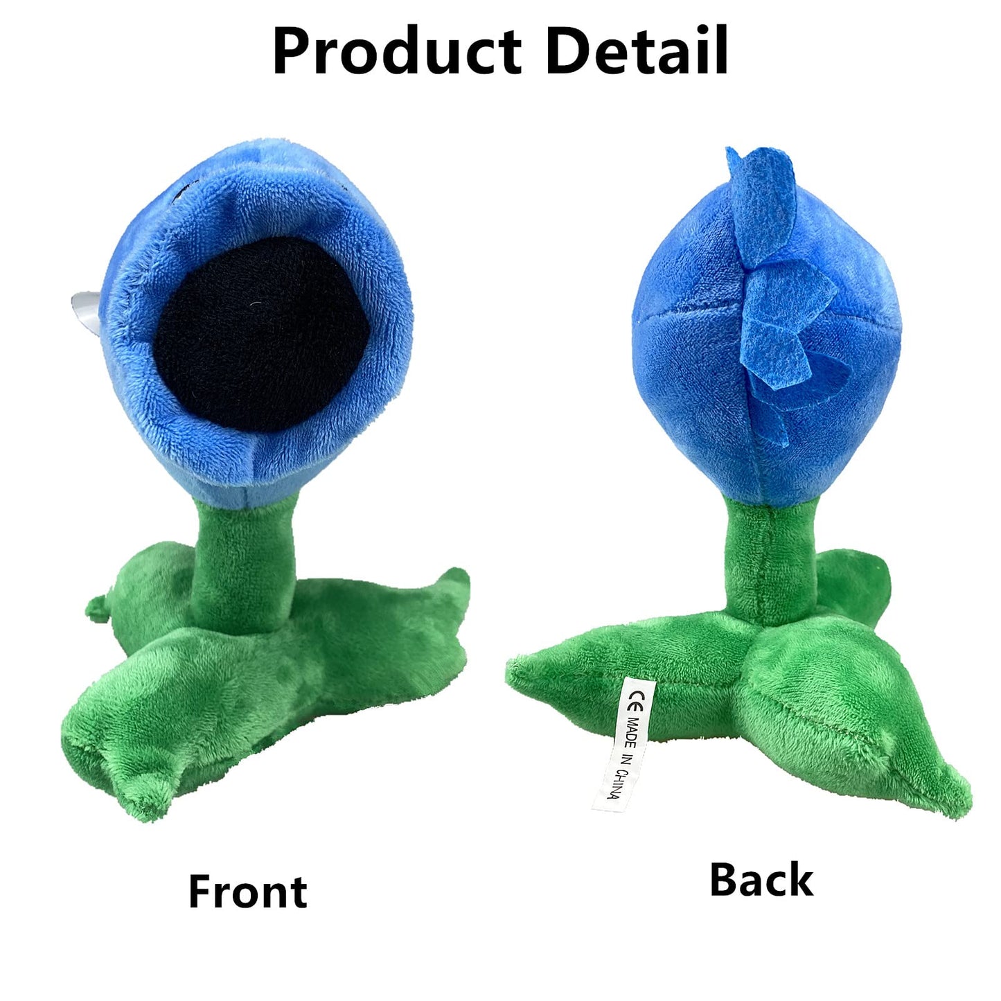 Suyudian 3 PCS PVZ Plant and Zombies Plush Plants Sets 1 2 Stuffed Soft Toys Classic Pea, Ice Pea, Fire Pea PVZ Figure Doll, Great Gifts for Boys