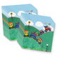 Train Birthday Party Supplies Set Plates Napkins Cups Tableware Kit for 16