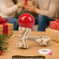 Bamboo Kendama, Traditional Japanese Skill Toy for Kids & Adults(Red&Blue)
