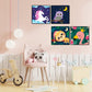 CarlonLin 4 Pack Paint by Number for Kids Framed Canvas, Paint by Numbers for Kids Ages 4-8-12, DIY Paint by Numbers Kits Beginner, DIY Acrylic Oil