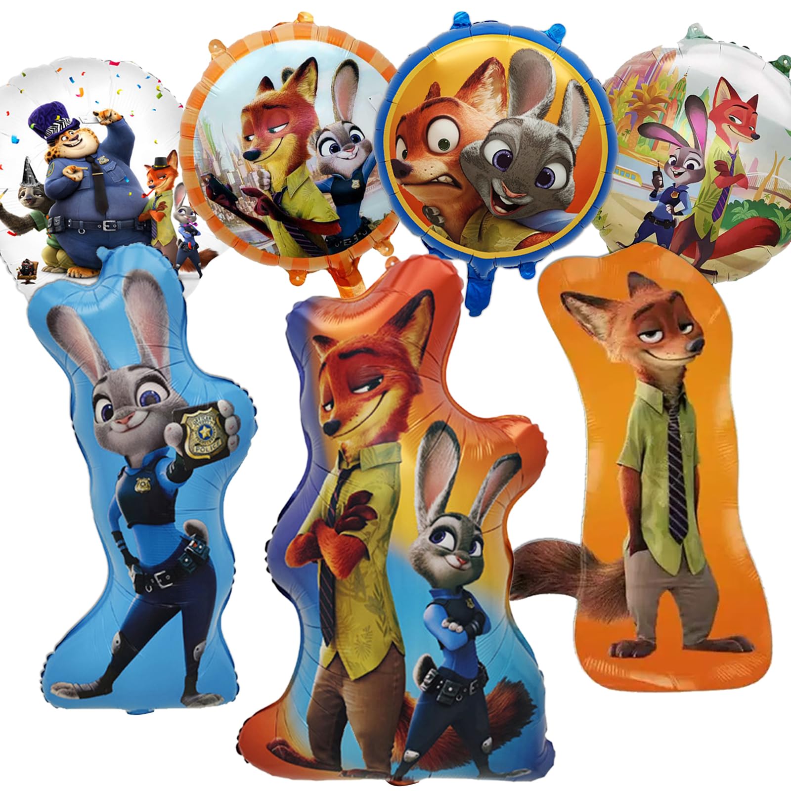 7Pcs Balloons for Birthday Party Decoration, Cartoon Themed Party Decoration Balloons, Themed Party Supplies for Kids
