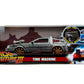 Jada Back to the Future Part 3 Time Machine with Train Wheels - 1:24 Scale Die-Cast Movie Replica, Detailed Collectible Car, for Ages 8+