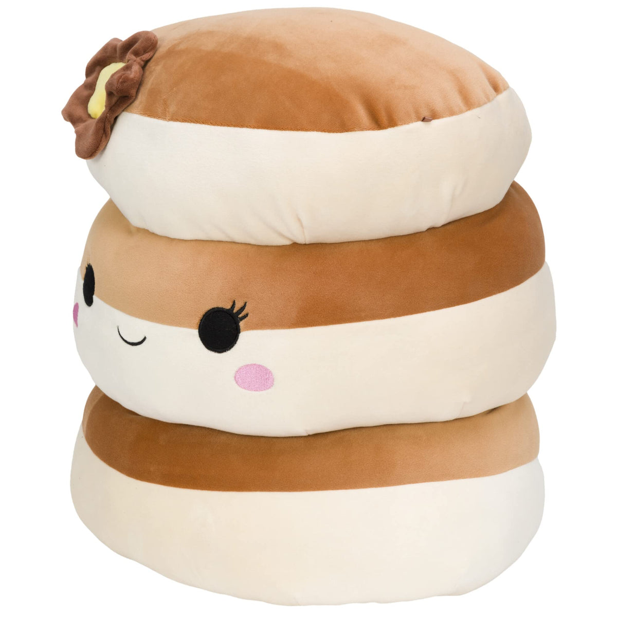 Squishmallows Original 12-Inch Rayen Pancake 3-Stack with Butter Flower - Medium-Sized Ultrasoft Official Jazwares Plush - Amazon Exclusive