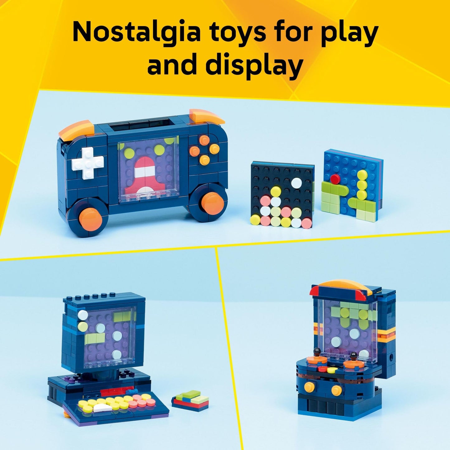 LEGO Creator 3 in 1 Retro Gaming Console Building Toy for Boys & Girls - Kids Build a Console, Mini Arcade Game, or Mini Computer - Gift Idea