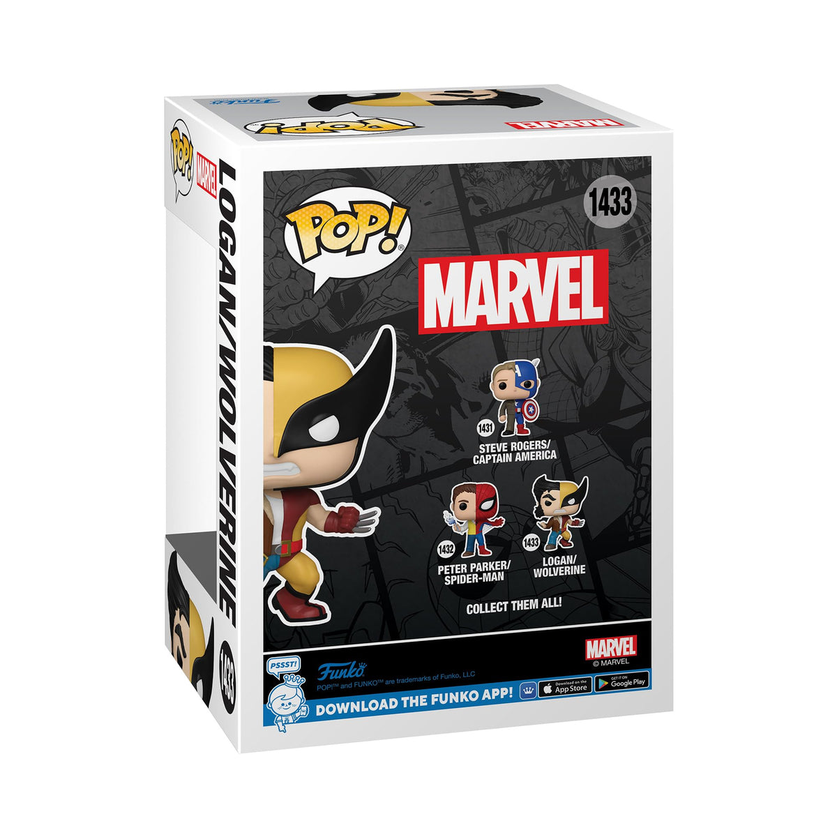 Funko POP Marvel: Split - Wolverine/Logan - Marvel Comics - Collectable Vinyl Figure - Gift Idea - Official Merchandise - for Kids & Adults - Comic