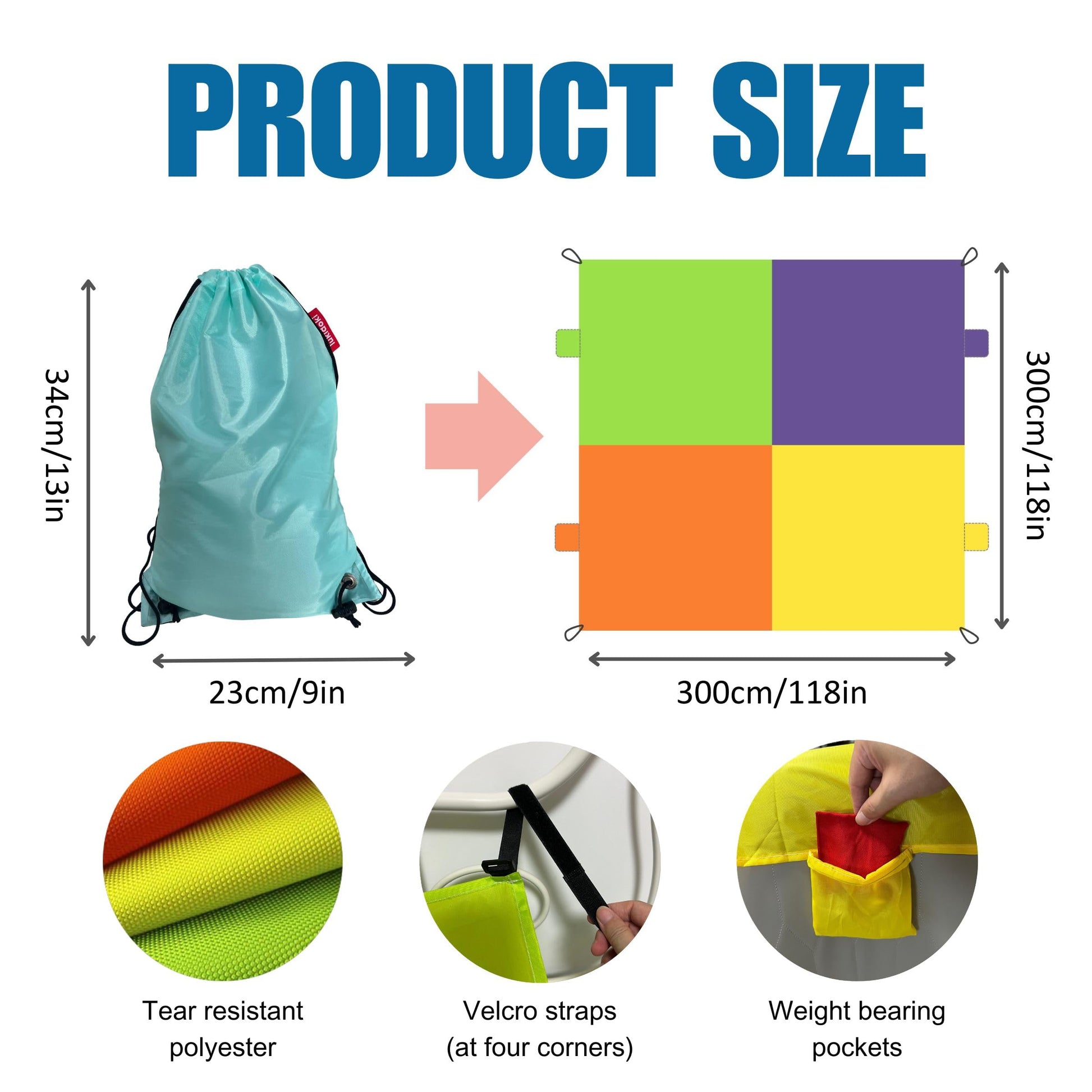 Blanket Fort Building Kit for Kids, Make a Portable Playhouse, Large Blanket and Clips, Magic Play Tent Boys Girls Indoor Outdoor Build Set, STEM