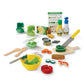 Slice & Toss Salad: Play Food Set Bundle with 1 Theme Compatible M&D Scratch Fun Mini-Pad (09310)