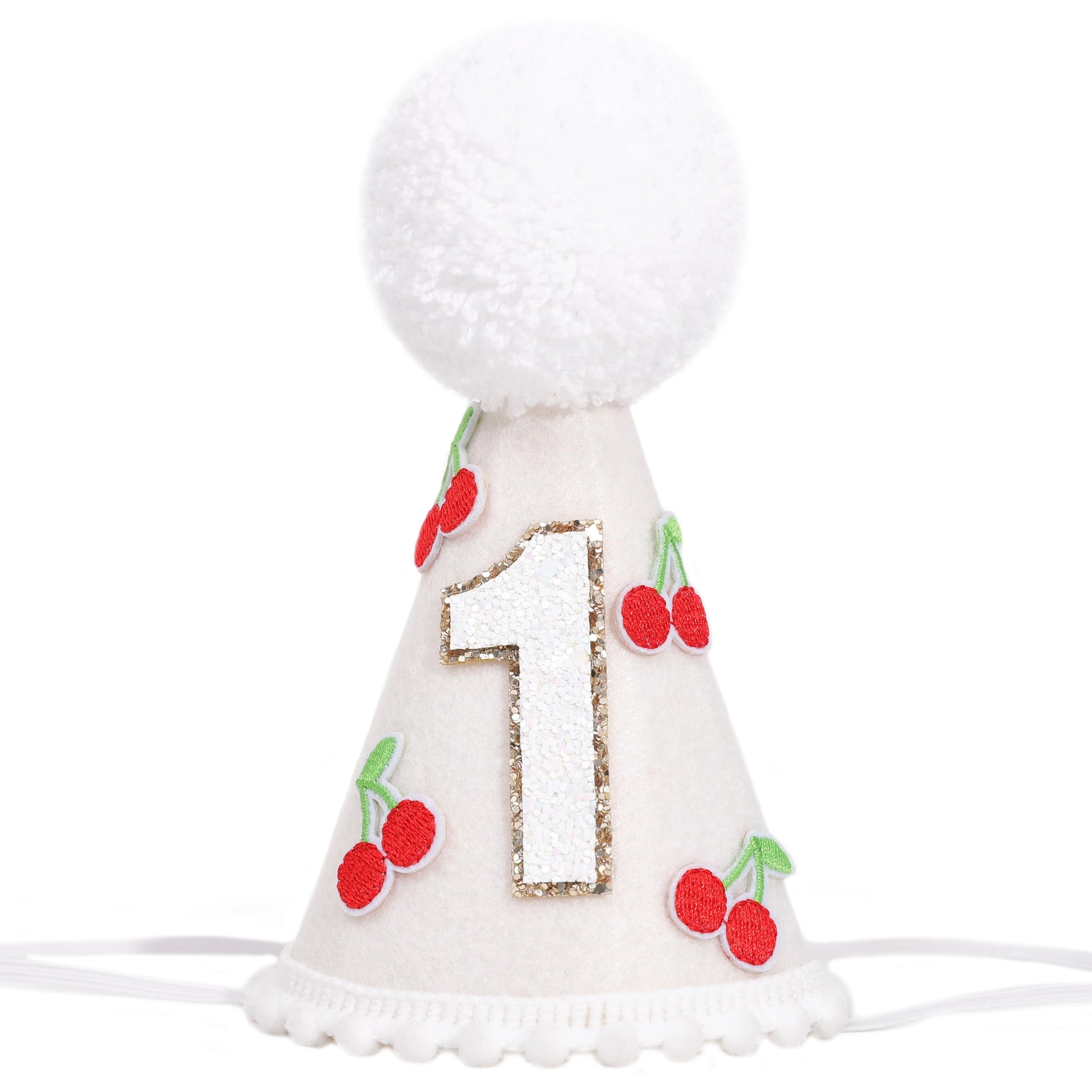YOUAME Cherry 1st Birthday Hat For Girls - One Cherry On Top Party Hat, Sweet One Headwear Decorations, Fruit Theme Baby Shower Outfit, Cake Smash