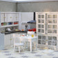 iLAND Dollhouse Furniture Miniature Bookshelf on 1:12 Scale Dollhouse Shelf for Mini Books and 1/12 Scale Accessories Modern Doll House Furniture