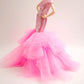 Cora Gu Handmade Pink Mermaid Dress Fit 12 inch Doll and Doll Not Included
