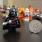 LEGO Star Wars OBI-Wan Kenobi Minifigure - Darth Vader (Printed Arms and Cape) with Red Lightsaber and Minifigureland Tile 75334