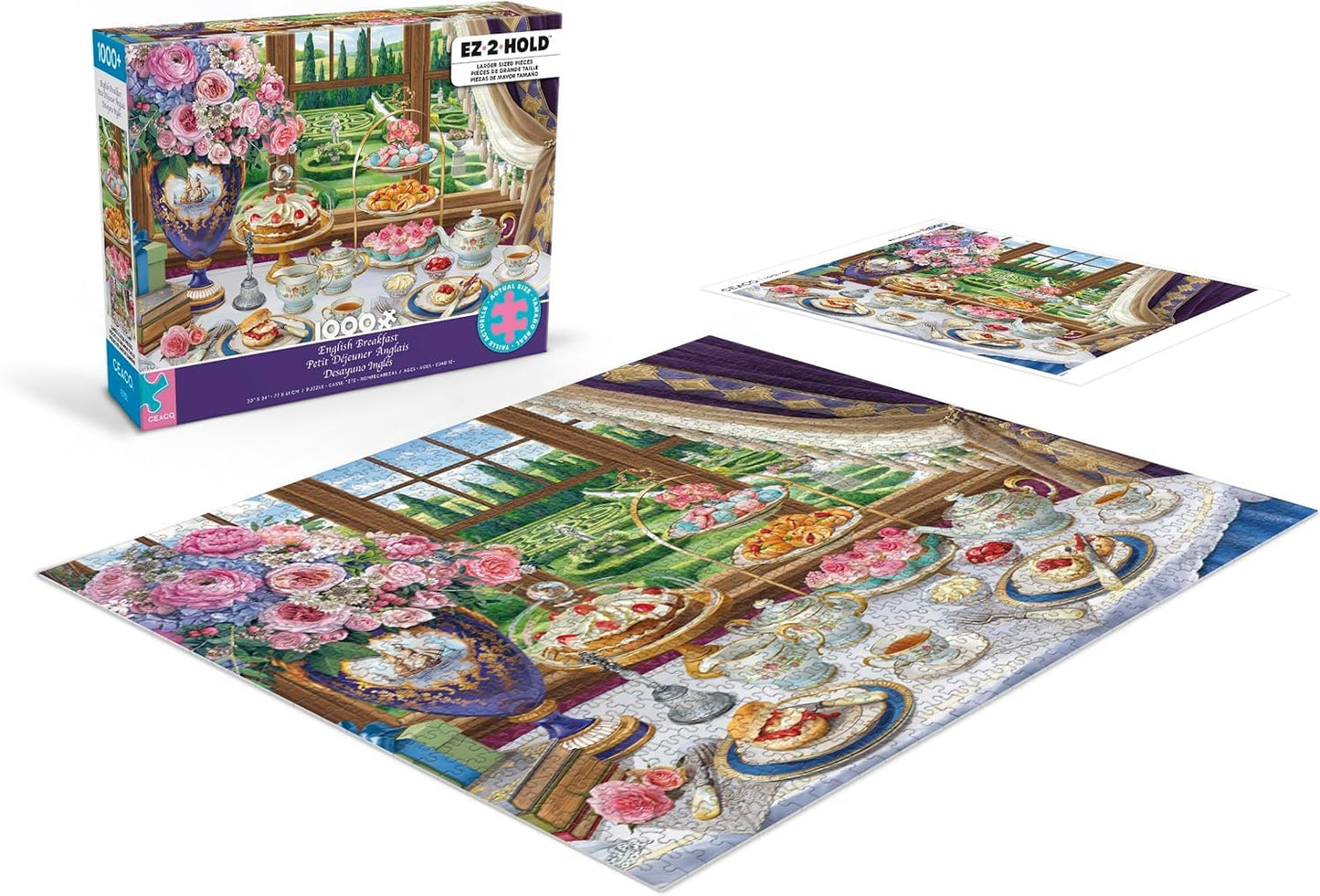 Ceaco - English Breakfast - 1000 Large Piece Jigsaw Puzzle for Adults