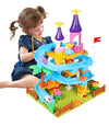 Marble Run Toy Building Sets, 86Pcs Castle Building Blocks for Age 3+, Marbles Track Building Toys, Large Building Bricks Race Track STEM Educational