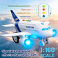 lonfypeng Kids Airplane Toy with LED Lights & Music Sounds, Electric Aircraft Toy for Toddlers Boys Girls Age 3 4 5 6, Birthday for Kids Who Love