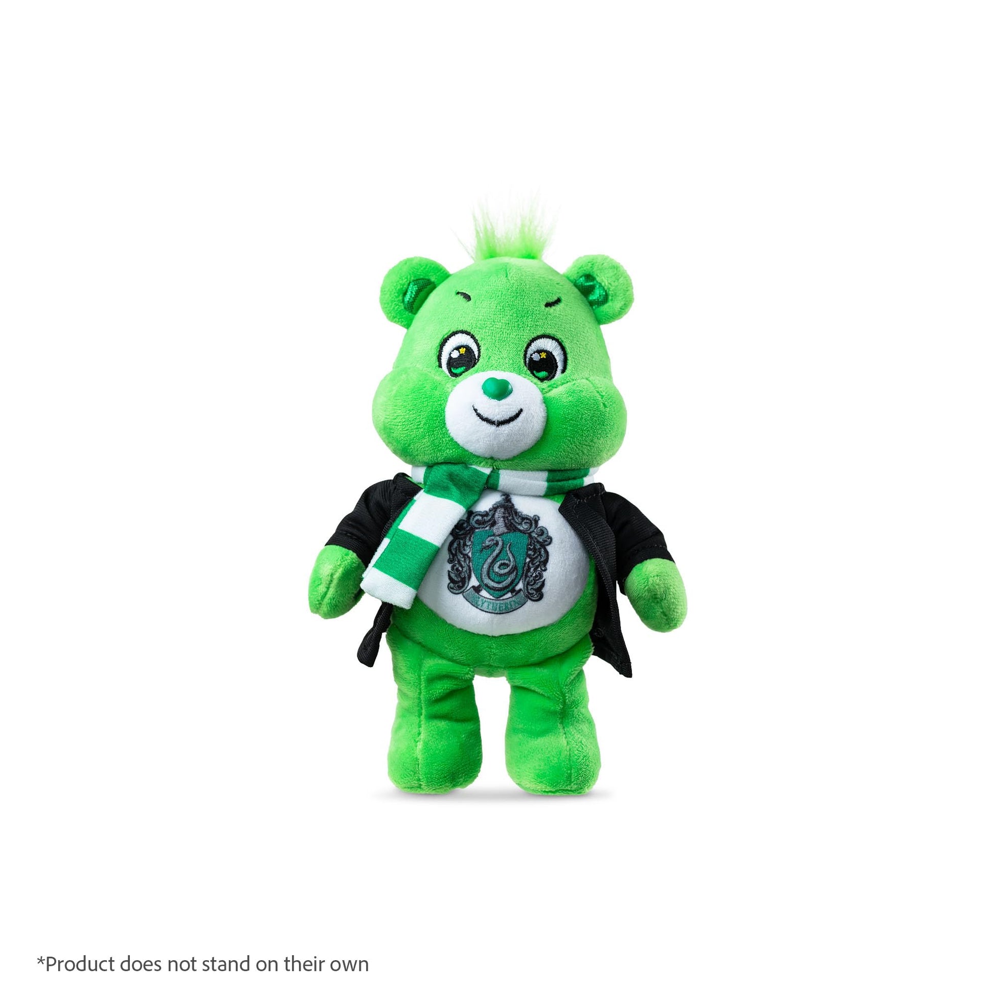 Harry Potter x Care Bears - 8 Inch Plush - Soft, Huggable Plushie, Stuffed Animal for Girls and Boys, Ages 4+, Slytherin House Good Luck Bear