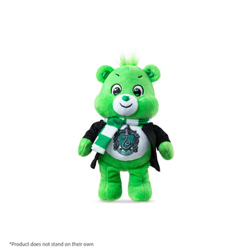 Harry Potter x Care Bears - 8 Inch Plush - Soft, Huggable Plushie, Stuffed Animal for Girls and Boys, Ages 4+, Slytherin House Good Luck Bear