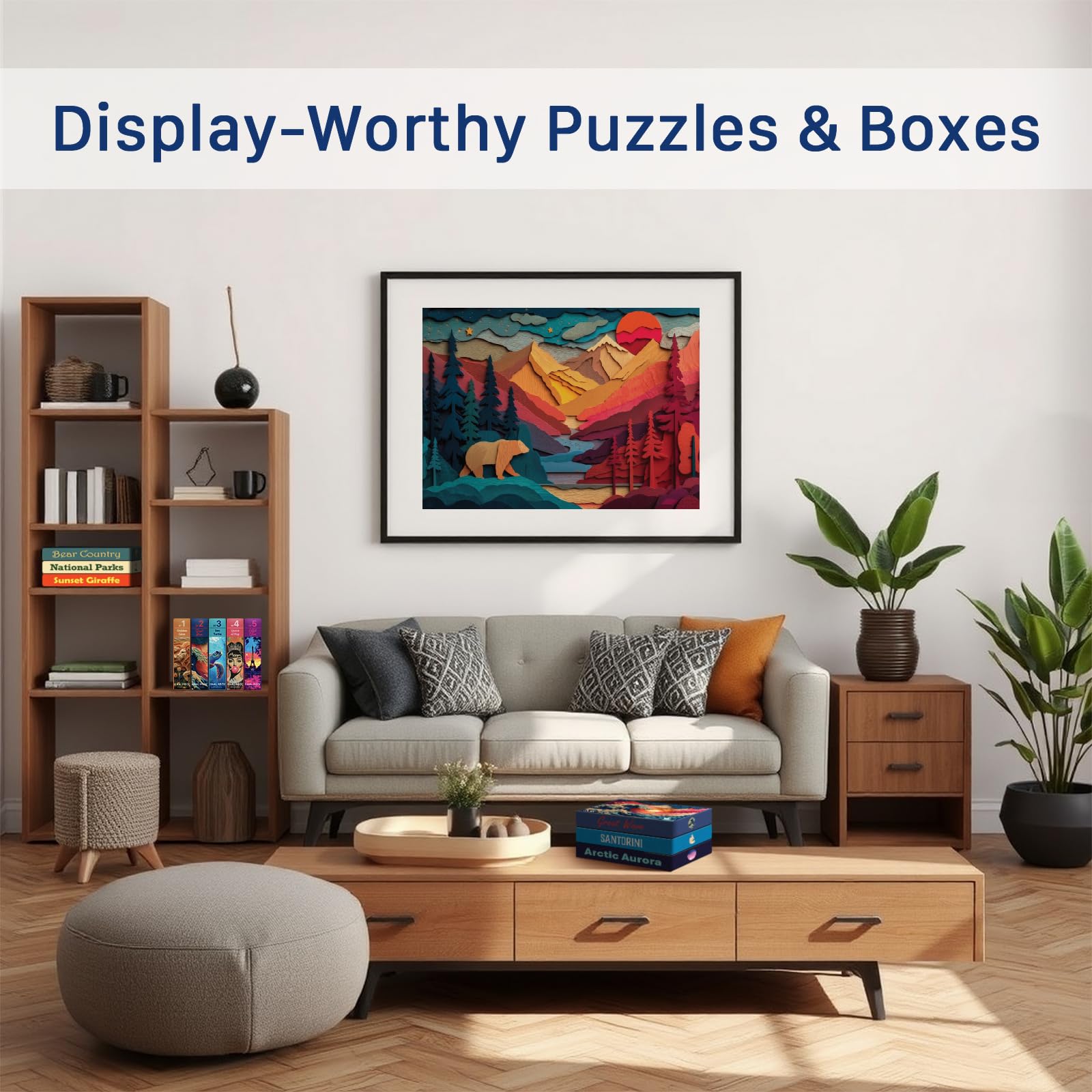 Bear Country (#8) - 1000 Piece Jigsaw Puzzle for Adults | Premium European Blue Board | Satin Low-Glare Finish | Ribbon Cut | Bonus Poster |