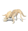 Puzzled 3D Puzzle Triceratops Dinosaur Wood Craft Construction Model Kit Fun & Educational DIY Wooden Toy Assemble Dino Model Unfinished Craft Hobby