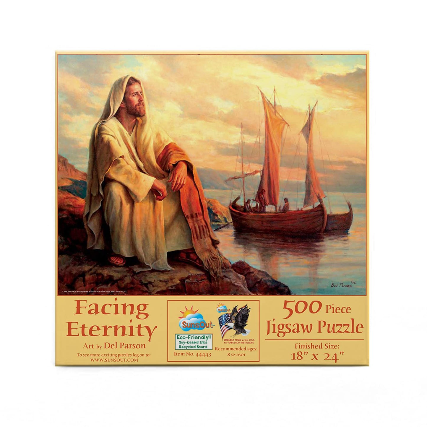 SUNSOUT INC - Facing Eternity - 500 pc Jigsaw Puzzle by Artist: Del Parson - Finished Size 18" x 24" - MPN# 44443