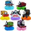 Train Birthday Party Decorations, 7Pcs Train Theme Party Centerpieces, Photo Booth Props, Cake Toppers, Train Party Supplies for Girls and Boys, Baby