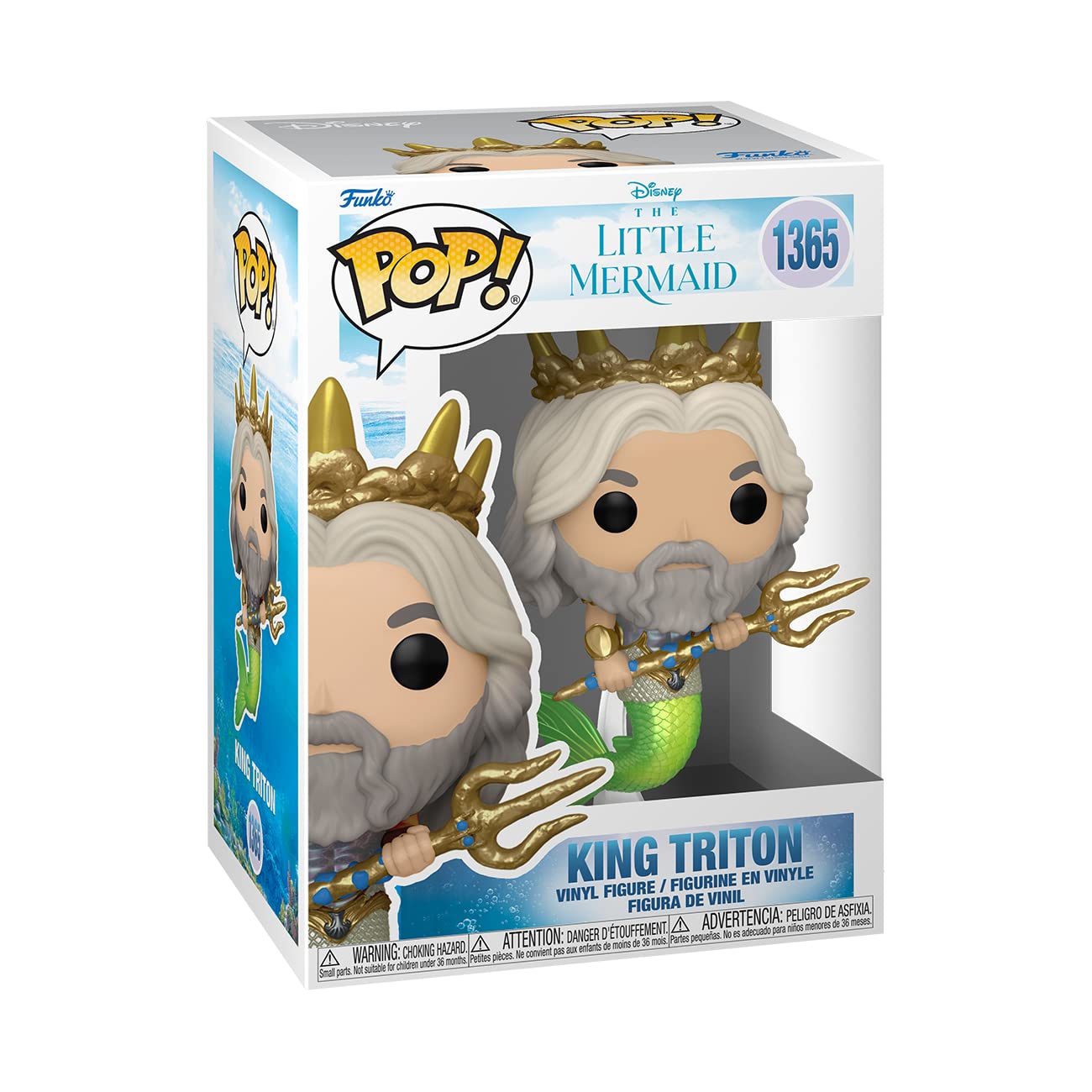 Funko POP! Disney: The Little Mermaid - King Triton - Collectable Vinyl Figure - Gift Idea - Official Merchandise - for Kids & Adults - Movies Fans