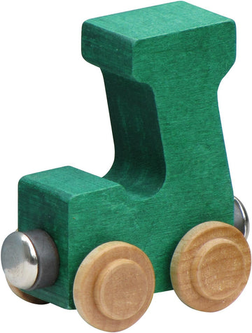 Maple Landmark NameTrains Bright Letter Car J - Made in USA