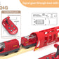 Remote Control Train Set with Light & Sound Tunnel - Battery Operated Bullet Train for Wooden Track, Compatible with Thomas & Brio, Gift for Kids 3-5